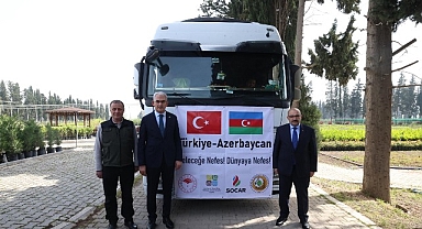 100 bin fidan kardeş ülke için yola çıktı