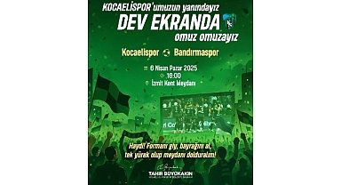 Büyükşehir, Bandırma maçını dev ekrana taşıyor