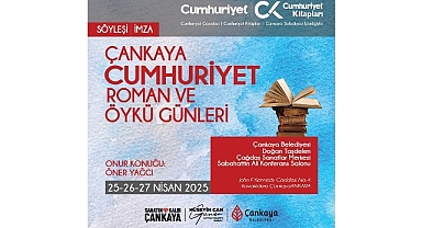 Çankaya, Cumhuriyet Roman ve Öykü Günleri Başlıyor