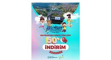 Kartepe Teleferik'te bayrama özel yüzde 50 indirim