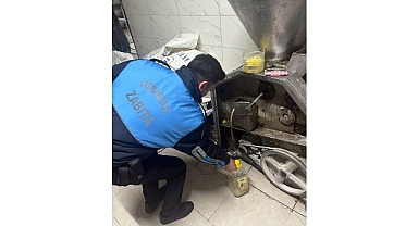Zabıtadan merdiven altı imalathaneye baskın