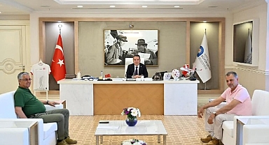 Başkan Topaloğlu’ndan ABB Başkanı Böcek’e ziyaret