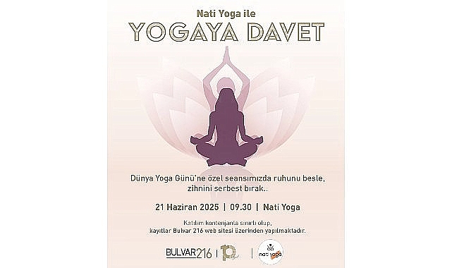 Bulvar 216'da Dünya Yoga Günü'ne özel seansla yogaya davet!
