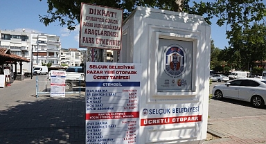 Efes Selçuk’ta Pazar Yeri Otoparkında Hem Ücretsiz Süre Arttı Hem Abonmanlık Başladı