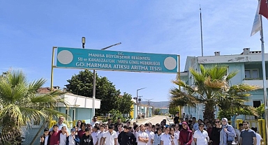 Gölmarmaralı öğrenciler arıtma tesisinde suyun değerini yerinde öğrendi