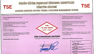 Konya Büyükşehir Belediyesi İtfaiye Dairesi Başkanlığı’na TSE’den Sertifika