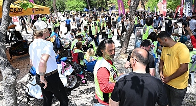 Motosiklet tutkunları Kemer'de buluştu