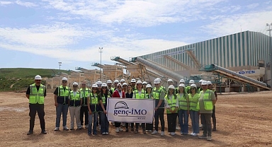 Taş Kırma Tesisi genç mühendisleri ağırladı