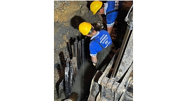 Zarar gören kollektör hattı onarıldı