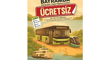 Bayram boyunca ulaşım ücretsiz