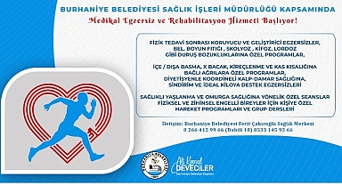 Burhaniye Belediyesi Sağlık İşleri Müdürlüğü’nden Medikal Egzersiz ve Rehabilitasyon Hizmeti