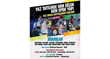 Çeşme Belediye Spor Kulübü Yaz Spor Okulu başvuruları başladı