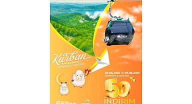 Kartepe Teleferik’te bayrama özel yüzde 50 indirim