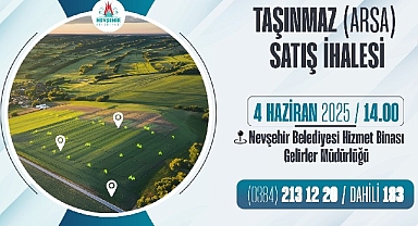 Nevşehir Belediyesi Taşınmaz Satış İhalesi