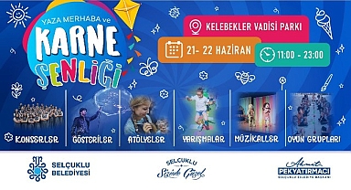 Selçuklu Belediyesi’nden Çocuklara Özel Karne Şenliği