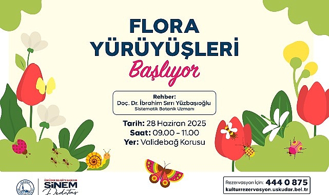 Üsküdar'da Flora Yürüyüşleri Başlıyor