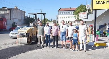 Burhaniye Sanayi Sitesi'nde Asfalt Yama Çalışmaları Başladı
