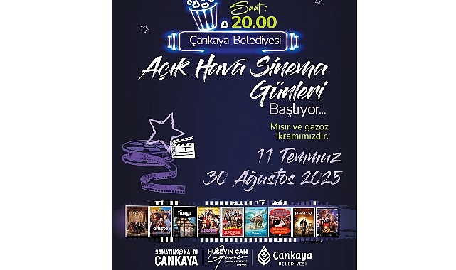 Çankaya’da "Açık Hava Sinema Günleri" başlıyor