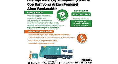 İnegöl Belediyesi 15 Personel Alacak