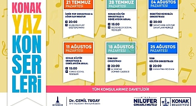 Konak Yaz Konserleri başlıyor