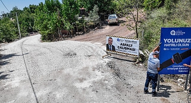 Serik Haskızılören Mahallesi yeni yoluna kavuştu