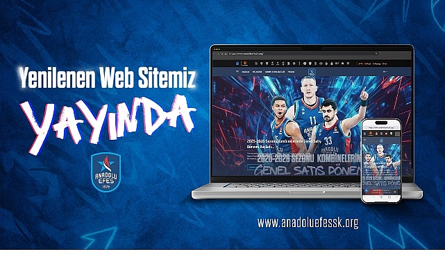 Anadolu Efes Spor Kulübü'nün resmi internet sitesi yenilendi