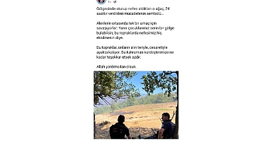 Başkan Büyükakın'dan yangın kahramanlarına moral paylaşımı