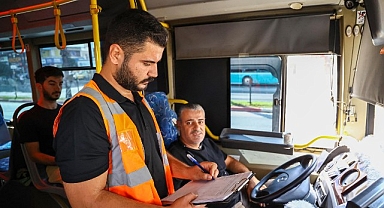 Büyükşehir’in toplu ulaşım araçlarındaki sıkı denetimleri devam ediyor