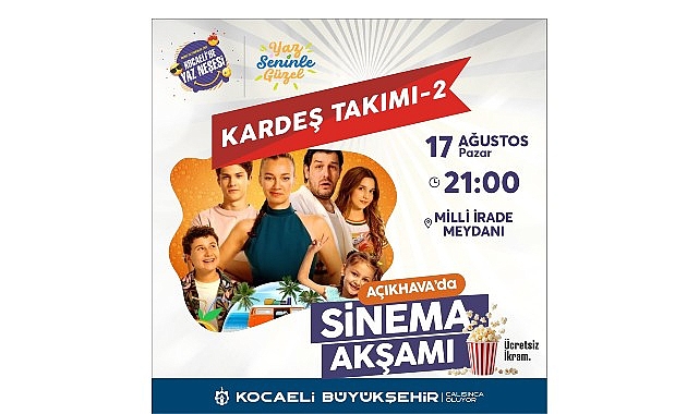 Büyükşehir'le açık havada sinema keyfi bir başka