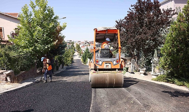 Çankaya'da Asfalt Mesaisi Devam Ediyor