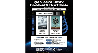 Çankaya'da Uzay Filmleri Festivali 2 Ağustos’ta Başlıyor