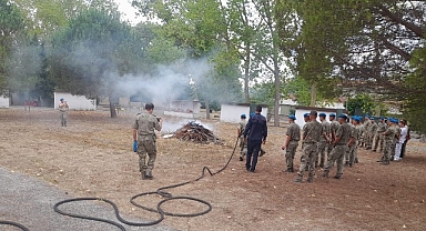 KOBİTEM'in yangın eğitimleri devam ediyor