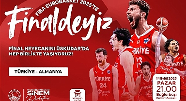A Milli Basketbol Takımımızın Tarihi Mücadelesi Üsküdar'da kurulacak dev ekranda yayınlanacak