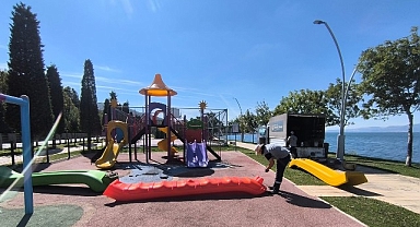 Büyükşehir'den çocuklara güvenli oyun alanları