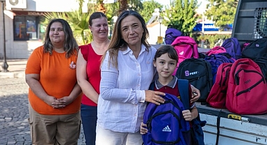 Güzelbahçe Belediye'sinden 2500 öğrenciye çanta ve kırtasiye desteği