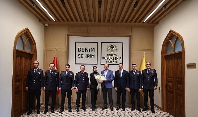 Konya İtfaiyesi Başkan Altay’ı Ziyaret Etti