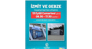Seyahat Kart Ofisleri'nde cumartesi mesaisine devam