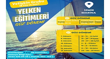 Yetişkin grubu yelken eğitimleri İzmir Marina’da devam ediyor