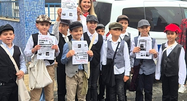 75. Yıl İlkokulu Öğrencilerinden 'Çocuk Gazeteci' etkinliği