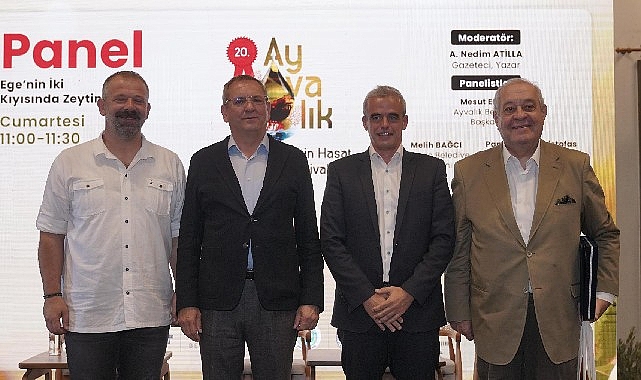 Ege'nin İki Kıyısında Zeytinin Dostluğu: 20. Ayvalık Uluslararası Zeytin Hasat ve Turizm Festivali'nde Panel Yoğun İlgi Gördü