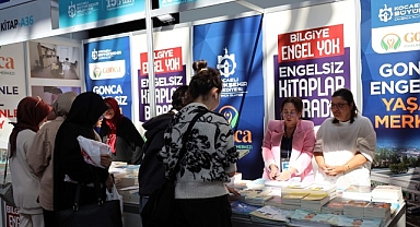 Gonca'dan kitap fuarında anlamlı stant
