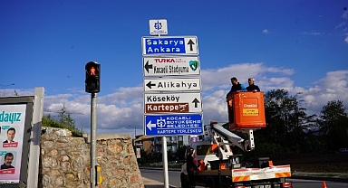 Kocaeli Stadı'nın yeni isim tabelaları monte edildi