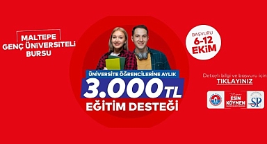 Maltepe Belediyesi'nden üniversite öğrencilerine 30 bin lira destek