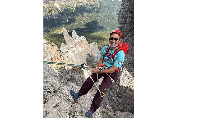 TEGV eğitim gönüllüsü M. Sacit Erdem, Dolomoti Dağlarına tırmanışıyla 350 çocuğun eğitimine destek oldu