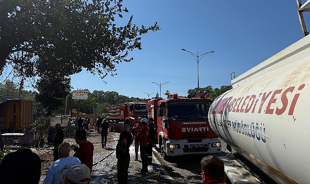 Tekirova’da korkutan yangın