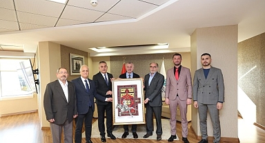 Başkan Büyükakın'a ziyaretçi akını