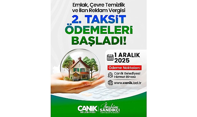 Canik'te Vergi Ödemeleri Başladı 