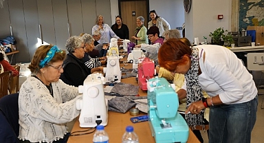 Efes Selçuk'ta kadınlar dikiş atölyesinde buluştu