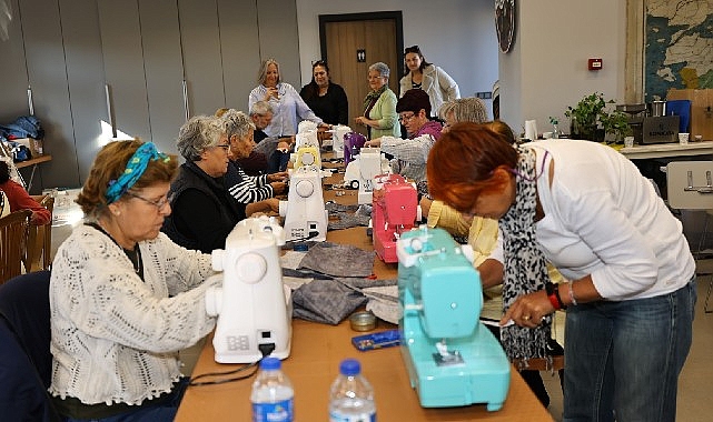 Efes Selçuk'ta kadınlar dikiş atölyesinde buluştu