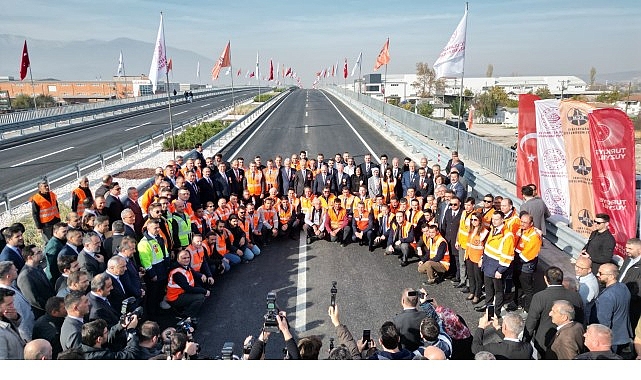 İnegöl’ün Doğu Kapısının Giriş Kavşağı Törenle Açıldı